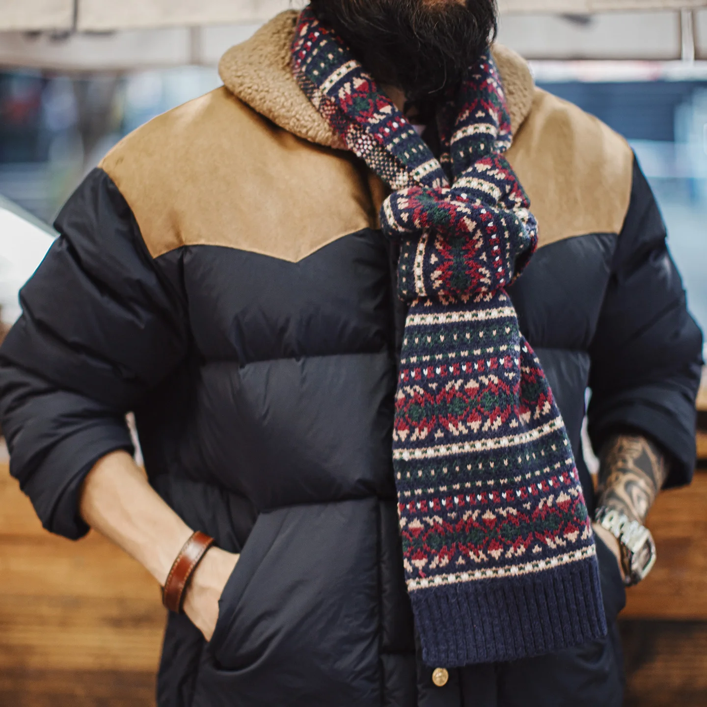 Maden Unisex Vintage Fair Isle - Men'S Fashion With Hat 评论和价格